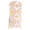 Desirable Life Pack of 4 Dining Chair Covers Bronzing Gold
