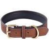 Genuine Leather Padded Dog Collar Comfortable Strong Soft Collars Best