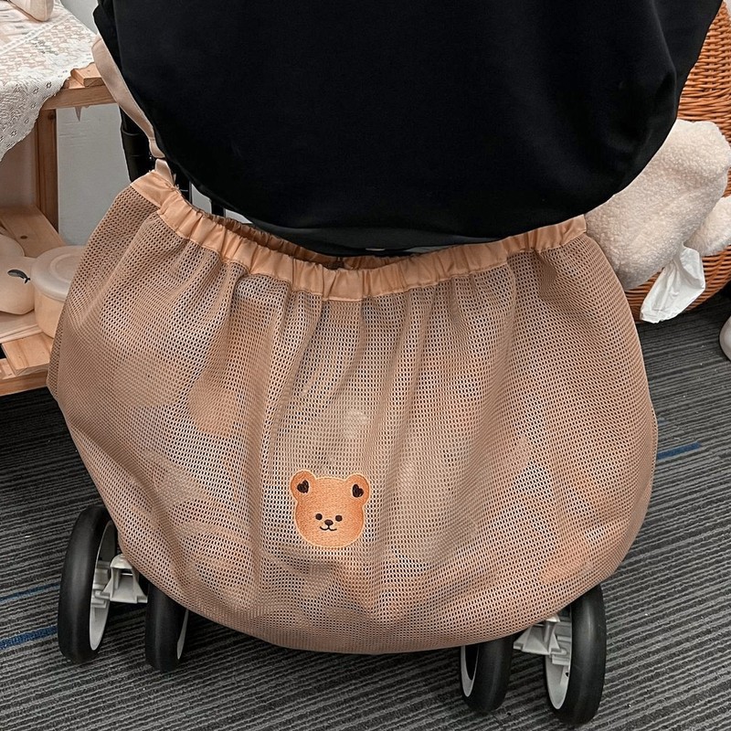 Storage Bag Polyester Fiber Waterproof Multifunctional Stroller Organizer Diaper Bag