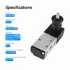 Pneumatic Manual Hand Lever Control Valve Aluminium Alloy 5 Way