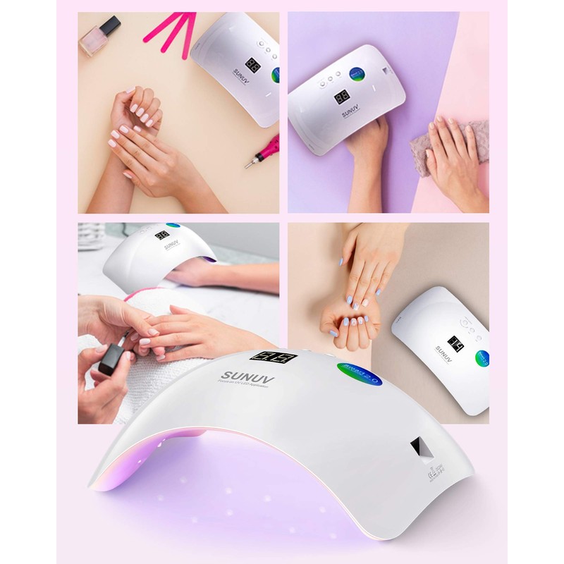 SUNUV UV LED Nail Lamp for Gel Nails with 30,