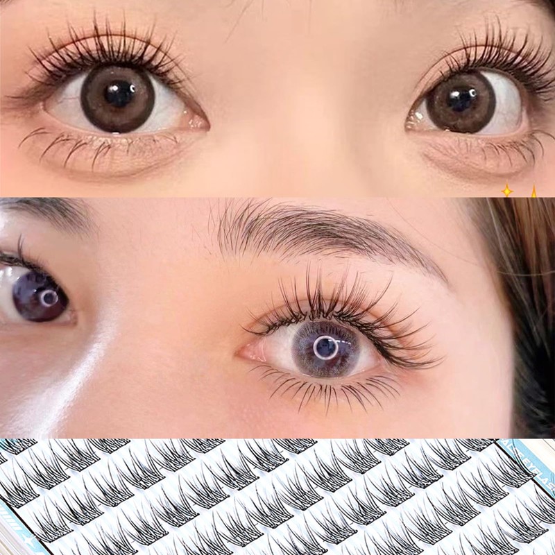 Ainubio 部分つけまつげ 大容量 ナチュラル ポイントフィットアイラッシュ まつげエクステ したまつげ つけまつげ 束 女優