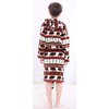 OUFANG Kids Plush and Soft Robe Boys Girls Solid Hooded