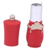 Black Red Color Rota-Table Lipstick Shaped Needle Storage Pin Cushion