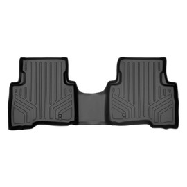 SMARTLINER Custom Fit Floor Mats 2nd Row Liner Black for 2014-2015 Kia Sorento