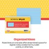School Smart Ruled Index Card, 4 x 6 Inches, Blue,