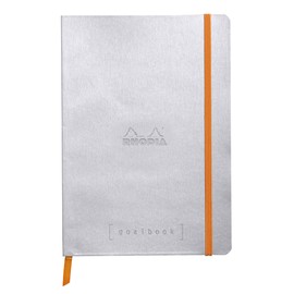 Rhodia Goalbook Journal, A5, Dotted - Silver