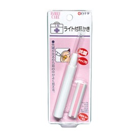 White Cross Earbrush with FC Light, Cap Included, Battery Included, Antibacterial