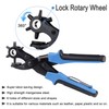 Leather Hole Punch Multi Sized Heavy Duty Revolving Punch Pliers