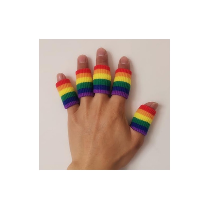 20pcs Finger Sleeve Protector Finger Compression Sleeve Support Breathable Finger