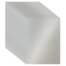 Guakicae 100 Sheets Silver Shimmer Cardstock 8.5 x 11 Metallic Paper, 92lb Heavyweight Certificate Paper Card Stock for Wedding Invitations, Crafting, Thank You Cards, Business Cards, Graduations