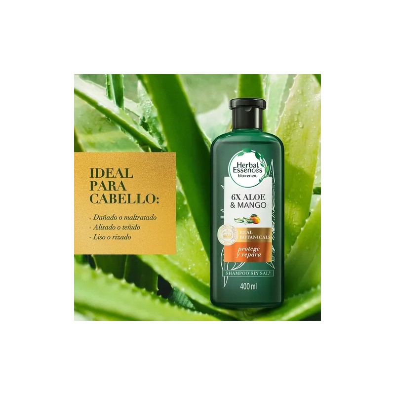 Shampoo Herbal Essences Bio:Renew 6X Aloe & Mango Protege &