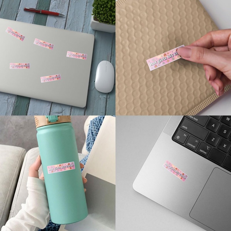 3 Pcs Hot Girls Hit Curbs Sticker – Funny Confident