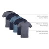 Gildan Men's Crew T-Shirts, Multipack, Style G1100, Navy/Heather Navy/Indigo Blue
