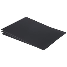 sourcing map ABS Plastic Sheet 10 Inch x 8 Inch x 0.04 Inch ABS Styrene Sheets for Building Model DIY Crafts Panel Black 3 Pcs
