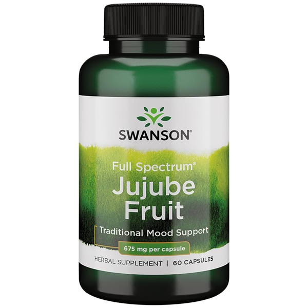 Swanson Jujube Fruit - Full Spectrum Herbal Supplement Promoting a