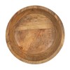 Bloomingville Round Carved Mango Wood Footed Bowl
