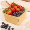 Ciieeo 10pcs Portable Wood Fruit Baskets Multi Functional Snack Storage