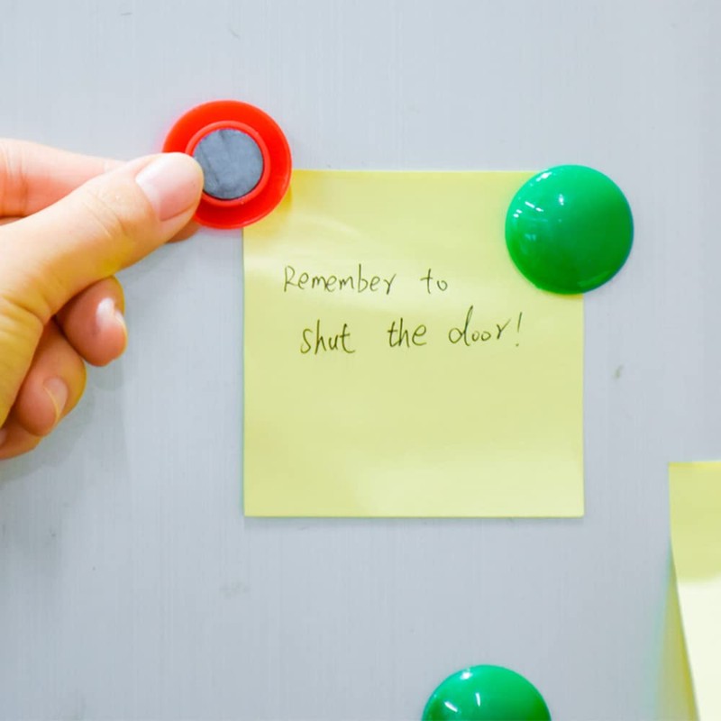 Office Magnets, 20Pcs Purple Colourful Round Refrigerator and Whiteboard Magnets