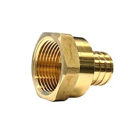 Libra Supply 1 inch, 1'', 1-inch Crimp PEX B Copper Female Adapter, Barb x FIP, (Click in for more size options), Pipe Fitting Plumbing Supply