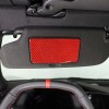 car-king888 Red Carbon Sunvisor Panel Warning Label Cover For Corvette