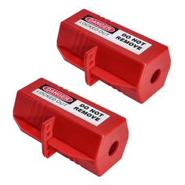 Boviisky Electric Plug Lock - 220 Volt Power Extension Cord Lockout Tagout Device,Large Electrical Plug Lock,OSHA Compliant Red,2 Pack
