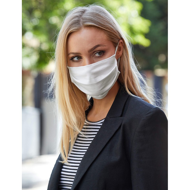 Oscar Apparels Mascherine Riutilizzabili, 100% Cotone BCI con Passante Elastico,