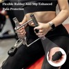 2 Pairs Weight Lifting Grips (Black + Gray) | Premium