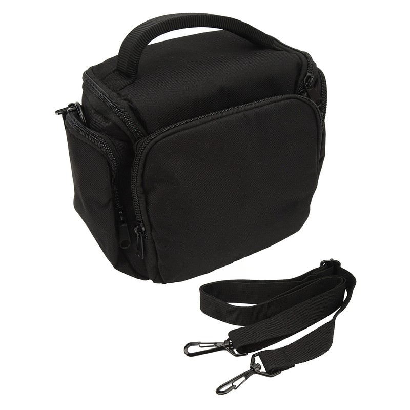 Black Single Shoulder Bag Handbag Multifunctional Waterproof Camera Messenger Hand