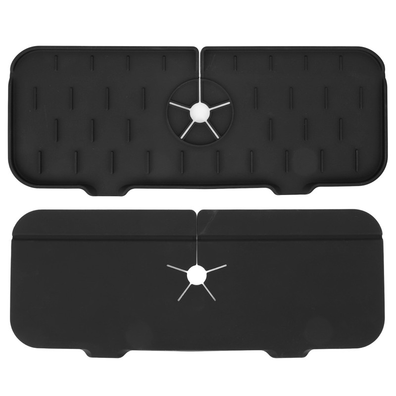 Sink Faucet Mat Silicone Drainage Design Easy Cleaning Faucet Water