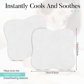 Frienda 20 Pieces Soothing Gel Pads Adjusting Hydrogel Reusable Pads Breastfeeding Essentials Nursing Pads Breast Pads Cooling Relief for Moms Sore Nipples from Pumping or Nursing