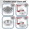 Steadfast Selections (Cup Tray) Silver Premium Communion Trays for Churches