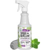Mighty Mint Peppermint Oil Spider Repellent Spray with Microfiber Cloth