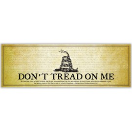 History America Don't Tread On Me Flag Unframed Poster, 36 x 11.75 inches