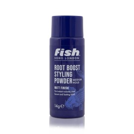 fish Fish Root Boosting Styling Hair Powder, Mens Hair Styling Product Suitable for Short & Medium Length Hair. Stylist & Barber Used, Medium Hold, Matt Finish