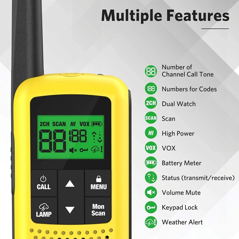 COTRE Walkie Talkies Two Way Radios Up to 32 Miles