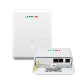 2-Port Gigabit PoE Extender - Outdoor IP65 Waterproof, 48V IEEE 802.3af/at, PoE Passthrough Switch, Splitter, Injector, Amplifier, Booster, Up to 100m ( 328 ft )