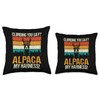 Climbing you Say Alpaca My Harness Throw Pillow