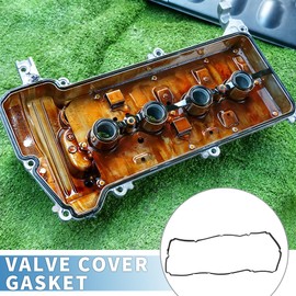 A ABSOPRO Valve Cover Gasket No.1121375040 with Spark Plug Seal Cylinder Head Valve Seal Gasket for Toyota 4Runner 2.7L L4 2010 for Toyota Tacoma 2005-2020 Black Rocker Cover Gasket