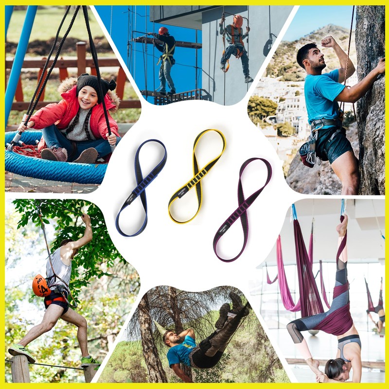 KLYTORX 18mm Nylon Climbing Sling Runner 23KN CE2008/EN566 Certified -