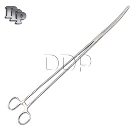 DDP New Fishing 18" Curved HEMOSTAT Forceps Locking Clamps - Stainless Steel