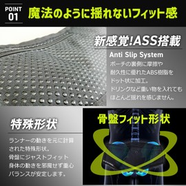 TOREMON Running Pouch, Fanny Pouch, Water Resistant, Water Resistant, Won't Sway, Lightweight, Smartphone, Reflective, Body Bag, Jogging, Walking, Outdoor Activities, Black