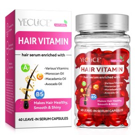 Hair Treatment Serum,Hair Capsules for Hair Growth and Moisturizing with Vitamin A C E Pro B5, Conditioner for Women & Men