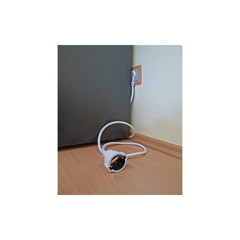 Kopp 143502087 Extension with Schuko Plug, white, 143502087
