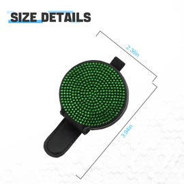 Blilo Bling Sunglass Holder for Car Sun Visor, Crystal Rhinestones Eyeglass Hanger, Magnetic Leather Glasses Holder Mount with Ticket Card Clip Interior Auto Accessories for Women Girl (Green)