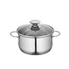 Küchenprofi Mini Stockpot with Glass Lid, 1.6 Quart, 6.25" Diameter