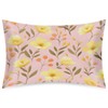 Satin Pillowcase Yellow Flowers Satin Pillow case for Hair and
