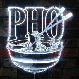 ADVPRO Pho Vietnam Noodle Open RGB Dynamic Glam LED Sign - Cut Shape - Smart 3D Wall Decoration - Multicolor Dynamic Signage st06s22-fnd-i0248-c