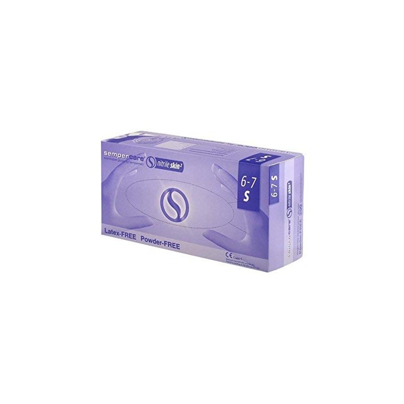 Sempercare Nitrile² Disposable Gloves, Size S, Pack of 200