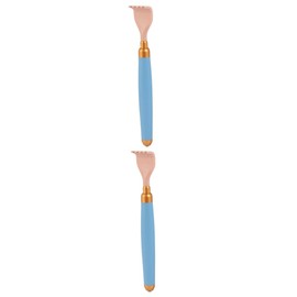 FOMIYES 2pcs Extendable Portable Massager with Back Scratcher Multi-purpose Hand Foot Massager for Itch Relief Relaxation
